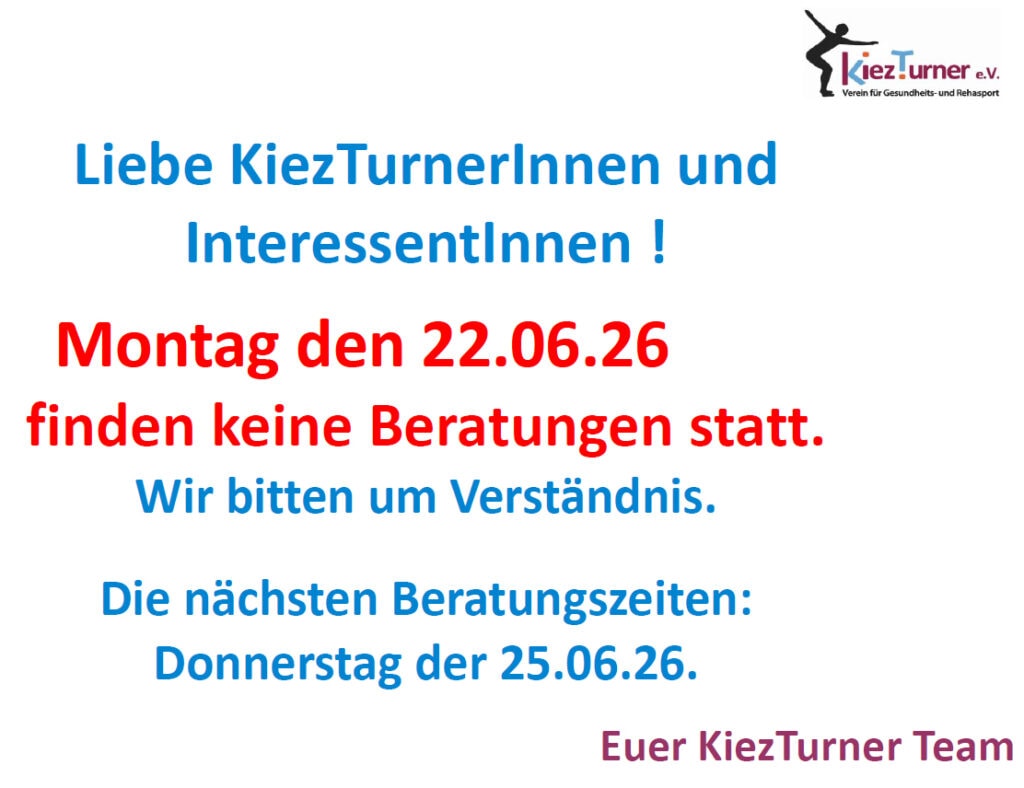 AusfallDerBeratungszeit(am Montag den 22.06.26)